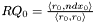 $ RQ_0 = \frac{\langle r_0, ndx_0\rangle } {\langle r_0, r_0 \rangle} $